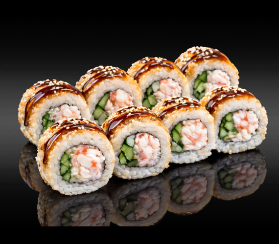 California Roll in Sesame California Roll in Sesame